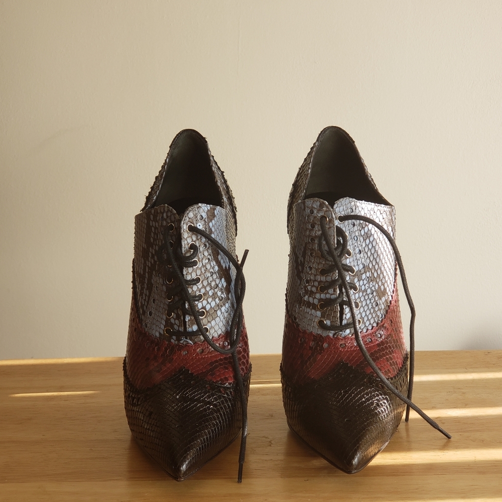 Gucci Gia tri-colored heels